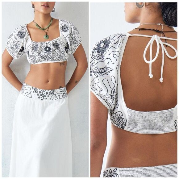 Free People Tops - Free People Lotus Embroidered Top